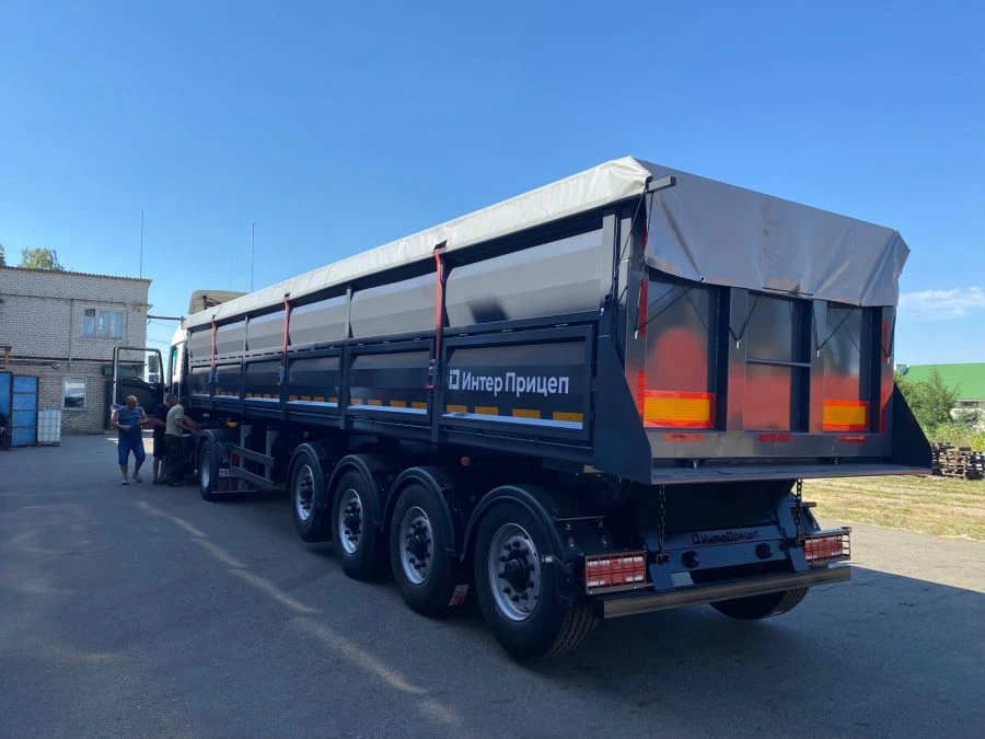 Rear Dump Semi-Trailer for Bulk Cargo Transport - Model 853382