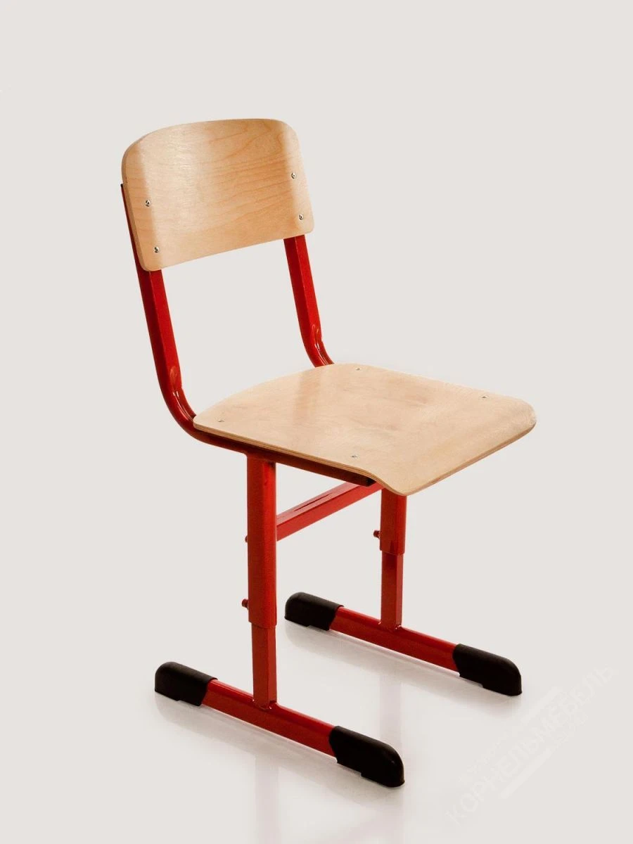 Non-Adjustable Student Chair with Flat Oval Tube Frame