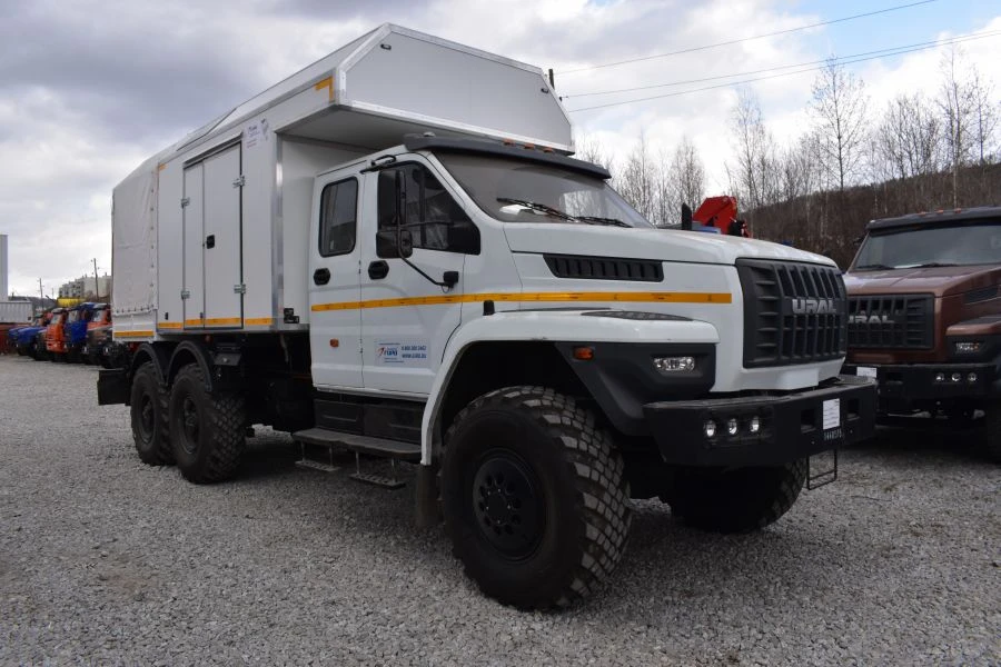 Special Van Truck with Crane Manipulator on Ural Chassis 4320-6151-71