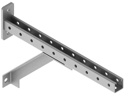 Single Brace for Consoles SM-U 00, Stainless Steel 40x300 to 40x500 mm