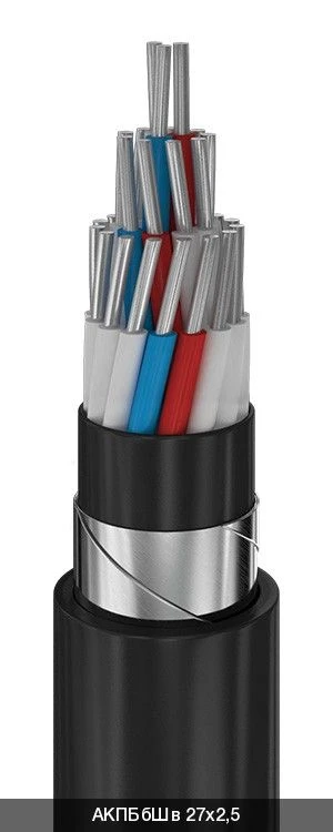 كابلات التحكم AKPBbShv - 2.5 إلى 10 مم²
