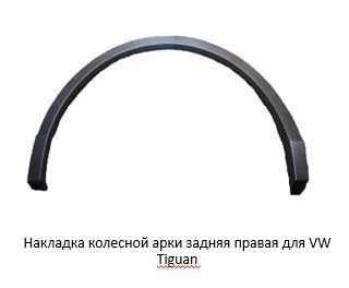غطاء قوس العجلة الخلفي الأيمن لسيارة VW Tiguan ***.854.820.X