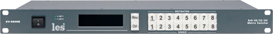 مفتاح مصفوفة 8x8 لإشارات الفيديو 3G/HD/SD-SDI - KV-880HD