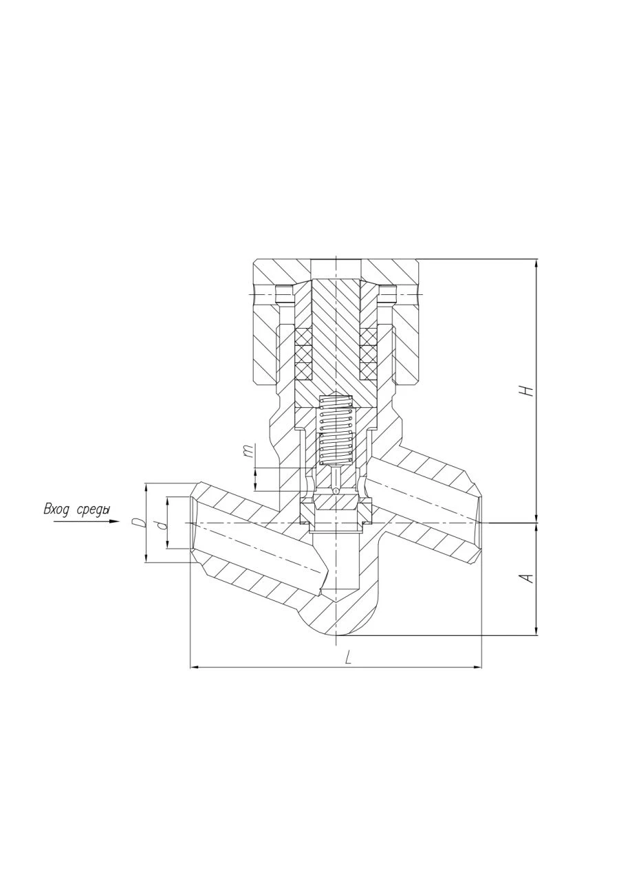 Reverse Valves Series KZ 105.1 DN 20 to 65 mm, Pp up to 25.0 MPa