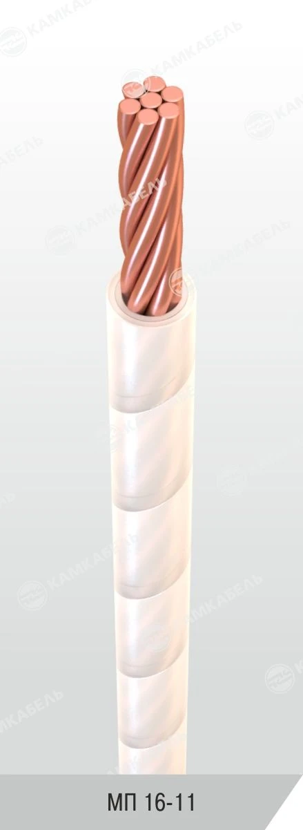 Film-insulated installation wire for up to 100V AC, copper core