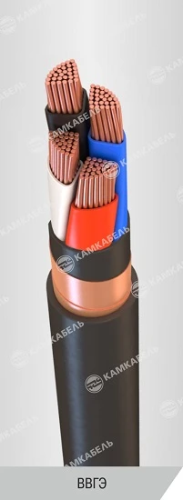 Power Cable with Copper Conductors, PVC Insulation, 0.66/1 kV VVG-E