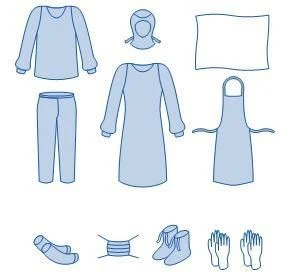 Disposable Non-Sterile Medical Staff Clothing Set ZMT 9398.007.01 A
