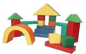 مجموعة بناء المدينة من الإسفنج الناعم