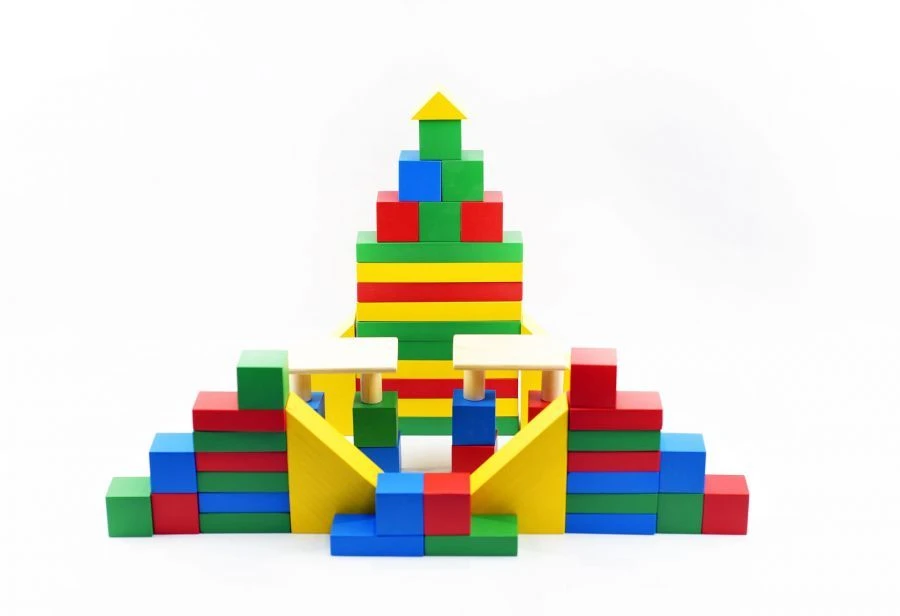 لعبة البناء التعليمية للأطفال من 4-5 سنوات - 55 قطعة