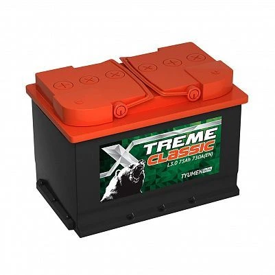 بطارية بدء الرصاص لمحركات الاحتراق الداخلي 12 فولت Xtreme CLASSIC 6ST-75VLA