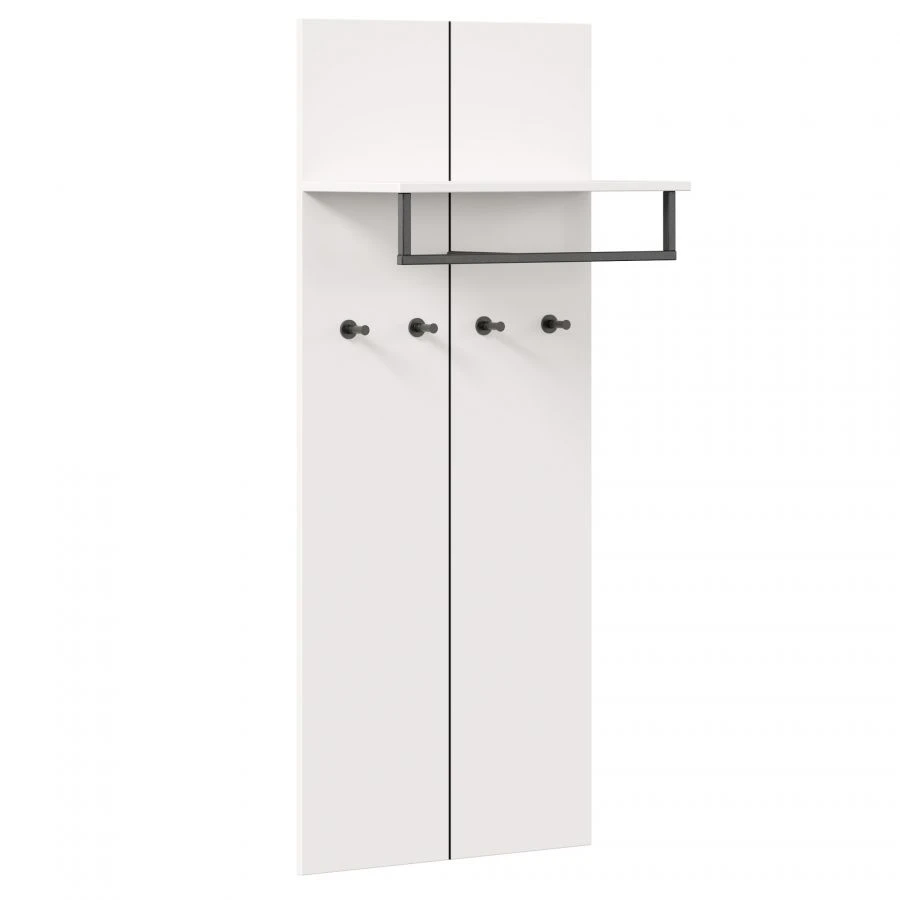 Wall-mounted coat rack (White) - Nord LD.454040.000