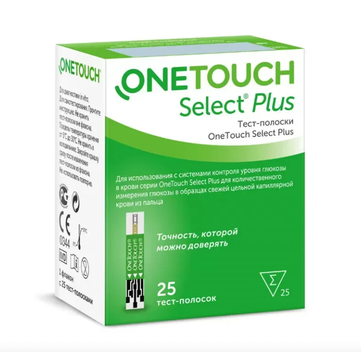 شرائط اختبار "One Touch Select® Plus 25