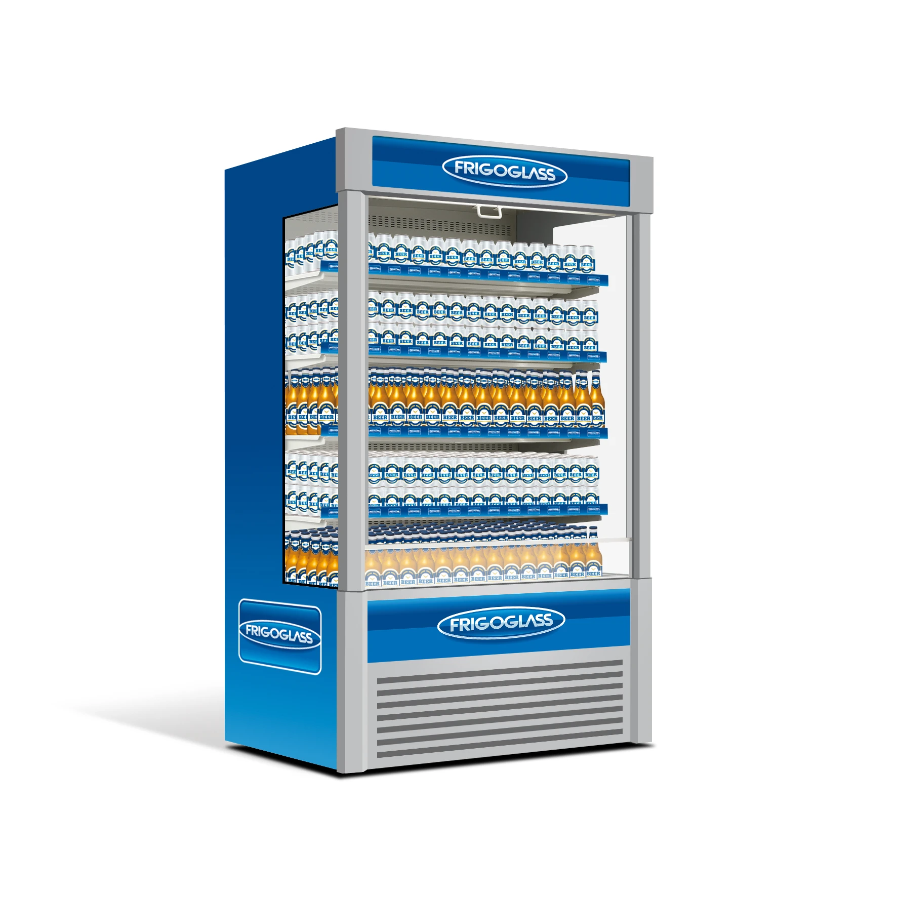 Open Display Refrigerator for Beverages and Food, FRIGOGLASS OPXL [R290]
