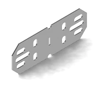 Longitudinal and Angled Connector KUSSL, AISI 316L Steel, 1.5mm Thickness
