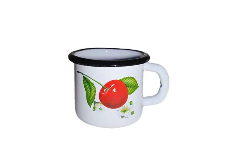 Steel Enamel Mug for Cold Dishes - 0.25L