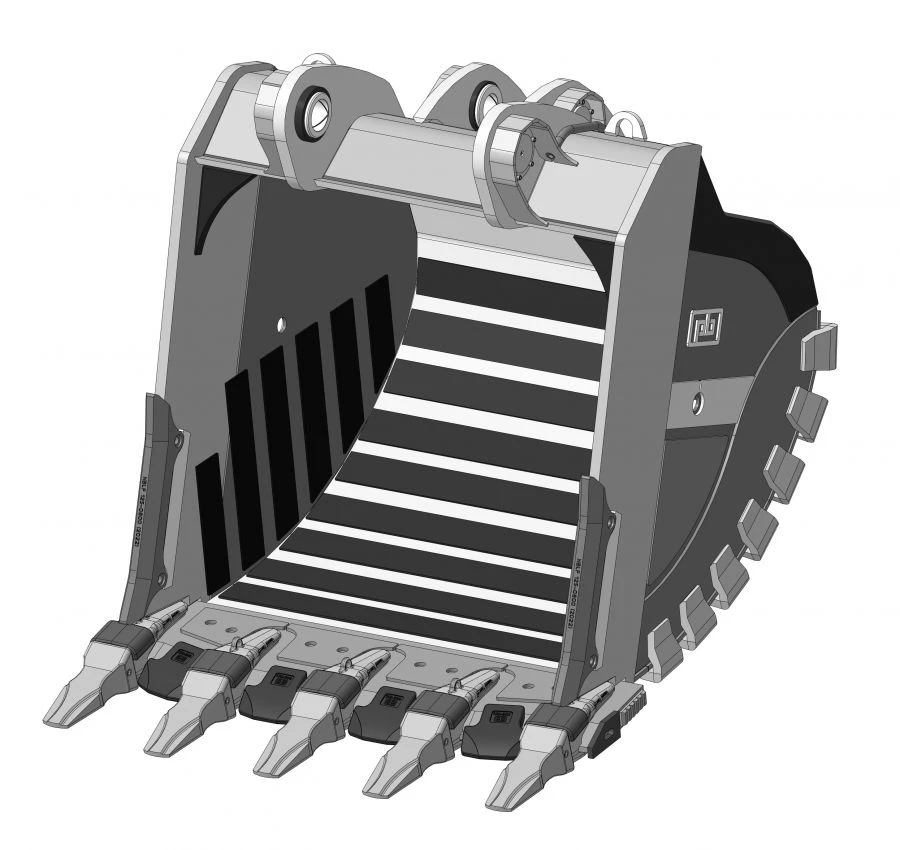 دلو صخري فائق القوة RDX-123.25d-18WC9(5)WS