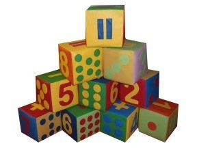 Soft Foam Dice with Artificial Leather Cover