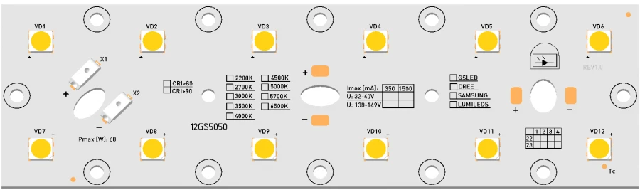 وحدة إضاءة LED NEO-L-12GS5050 للإضاءة الخارجية والداخلية