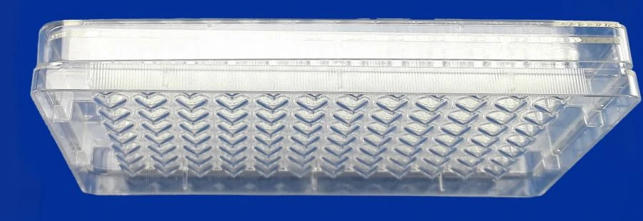 لوحة مختبرية أحادية الاستخدام للأبحاث - PLC-2-96-0.3-PS مع غطاء