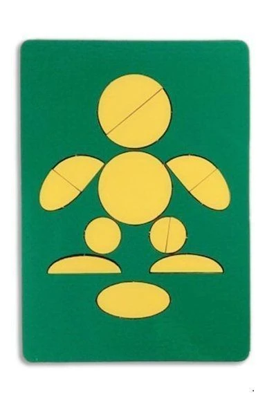 لعبة الألغاز الهندسية "دوائر، بيضات" - لوح A6