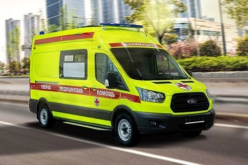 سيارة إسعاف طبية من الفئة C نوع 2227 موديل 22270C على قاعدة فورد ترانزيت FCD 350L EF