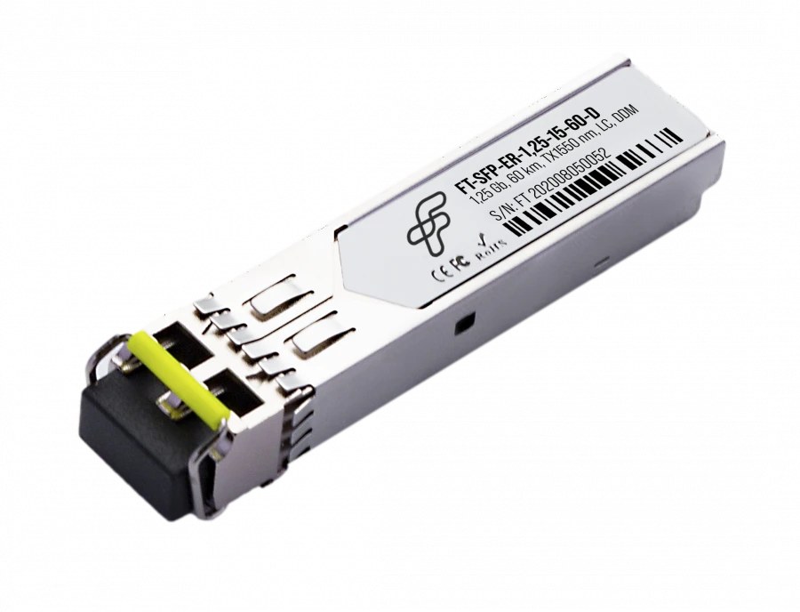 جهاز الإرسال والاستقبال البصري SFP FT-SFP-ER-1.25-15-60-D