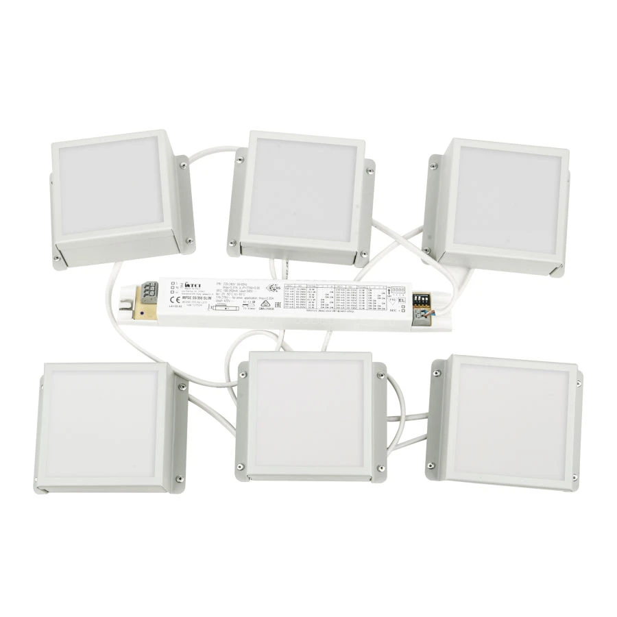 اللوحات LED المدمجة ULP-0808 IP40 مجموعة Grilyato