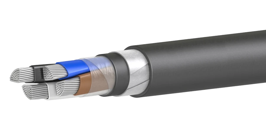 كابل الطاقة AVBShvng(A) ذو اللهب المنخفض 0.66/1kV