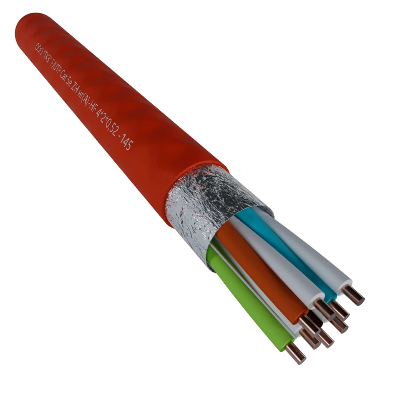 كابل توصيل مزدوج التواء عالي التردد F/UTP Cat 5e ZH ng(A)-HF