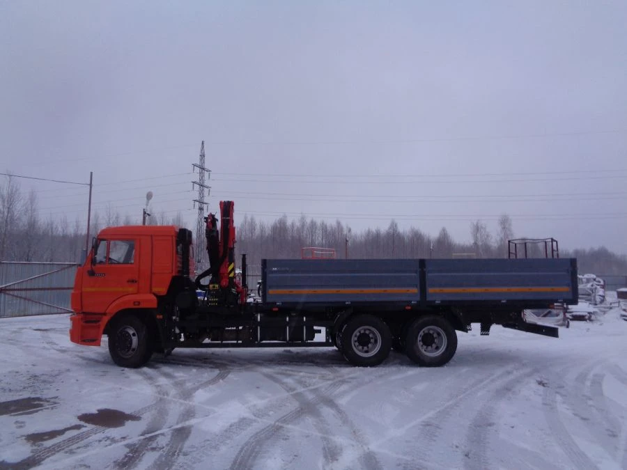 Special Hydraulic Loading Crane Truck KMA on KAMAZ 43118 Base 41K31N-UK
