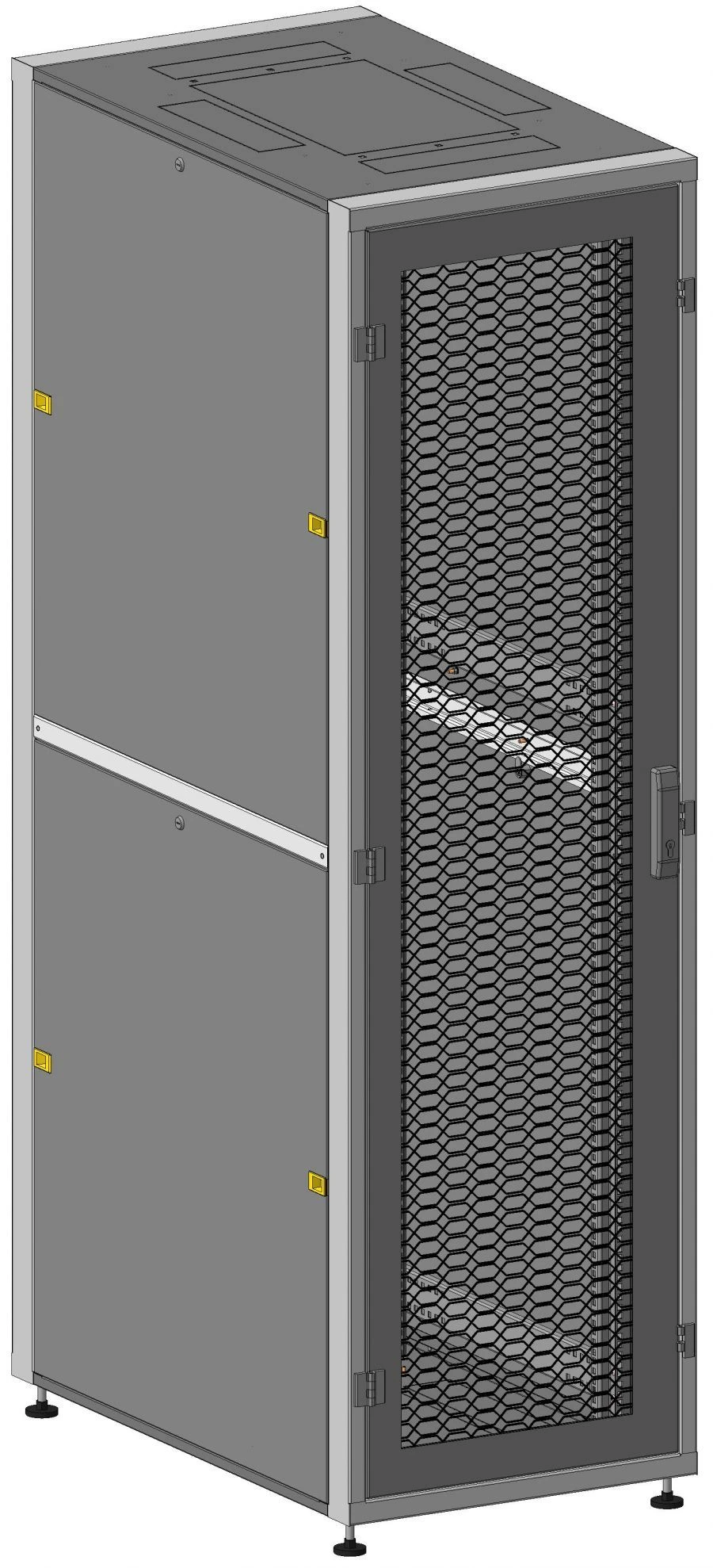 خزانة اتصالات قائمة على الأرض 19" SHP-P-42U-600x1000-PP-RTSH