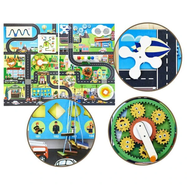 Urban Environment Busy Board Educational Panel