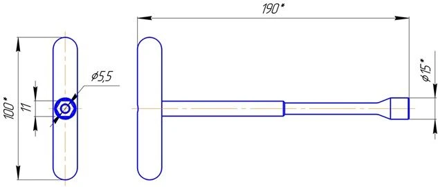 مفتاح تثبيت براغي شانتز S=11 مم