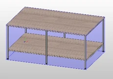 طاولة قص الأقمشة مع إطار معدني 25x25 مم، 22 مم L D S P