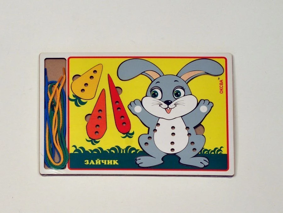 Bunny Lacing Game Educational Toy