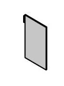 باب منخفض من MDF للأثاث المكتبي - مجموعة Time.S