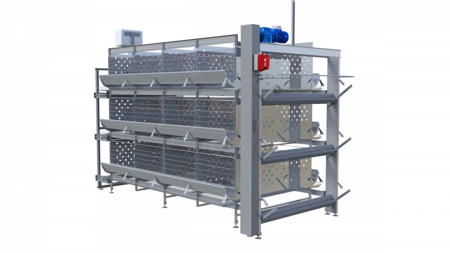 Poultry Farming Equipment for Cage Rearing of Livestock Birds