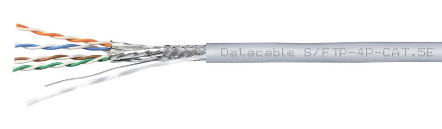 كابل اتصالات متماثل لأنظمة النقل الرقمية Datacable، S/FTP، الفئة 5e