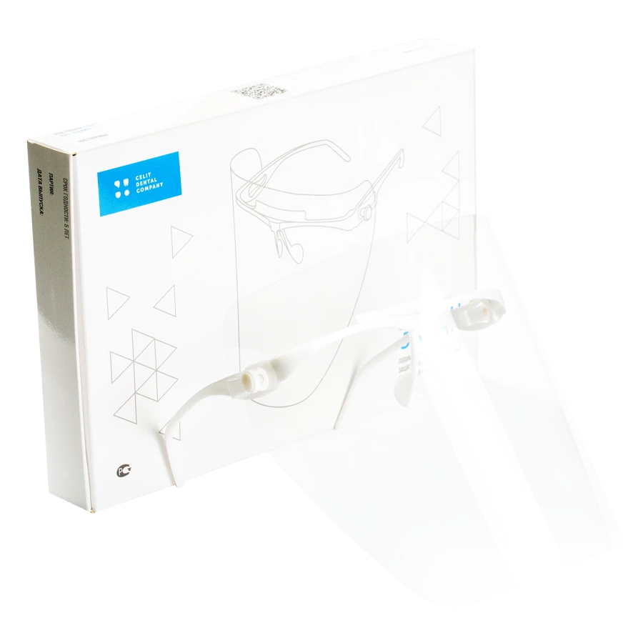 Transparent Polymer Face Shield for Dental Protection - E3 "Celit