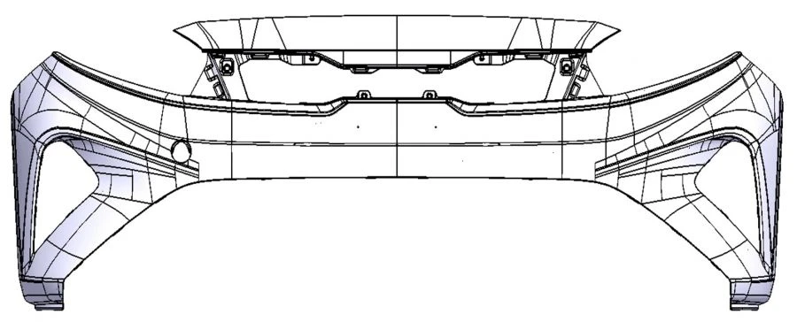 Front Bumper Cover with Holes for KIA Models BD-PE 86511-M6610
