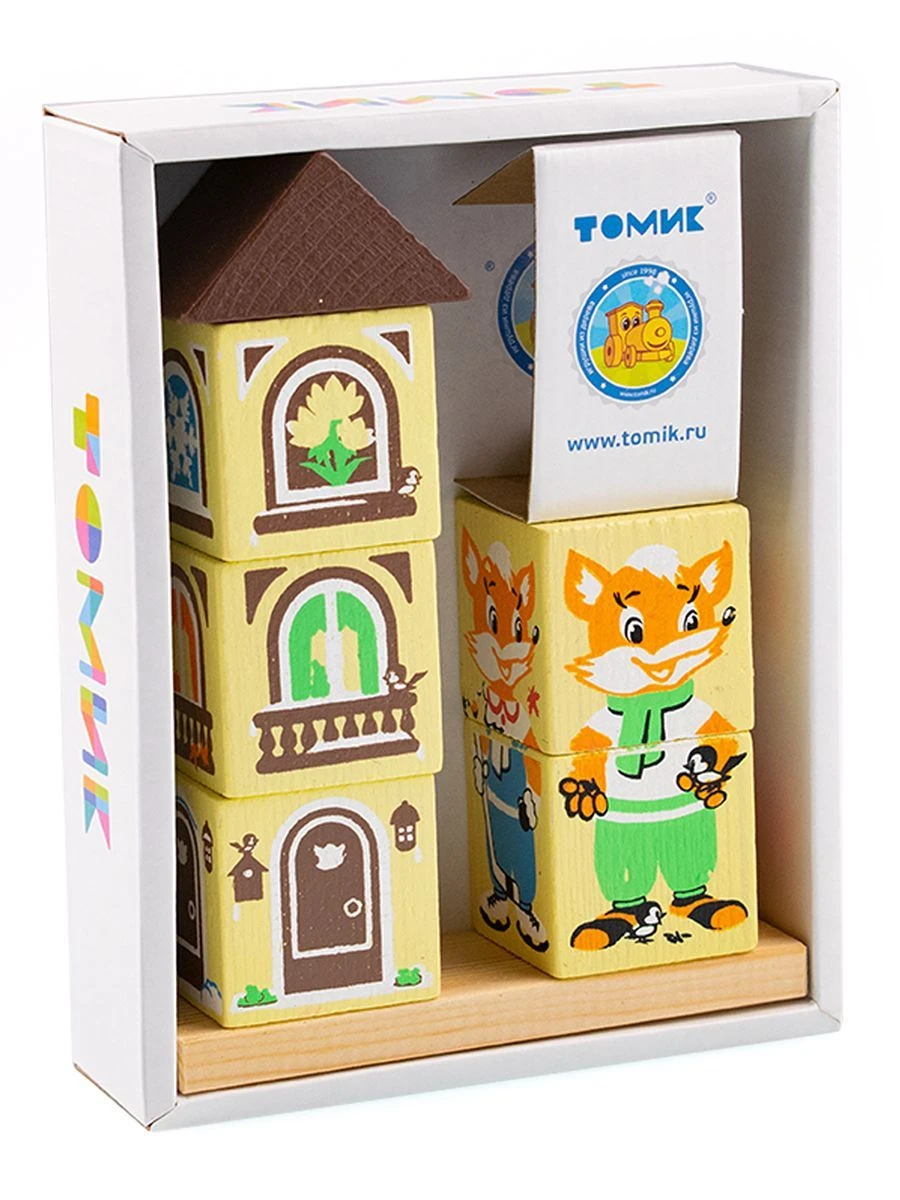 مكعبات الثعلب على عصا - مجموعة من 7 قطع، موديل 4545-1