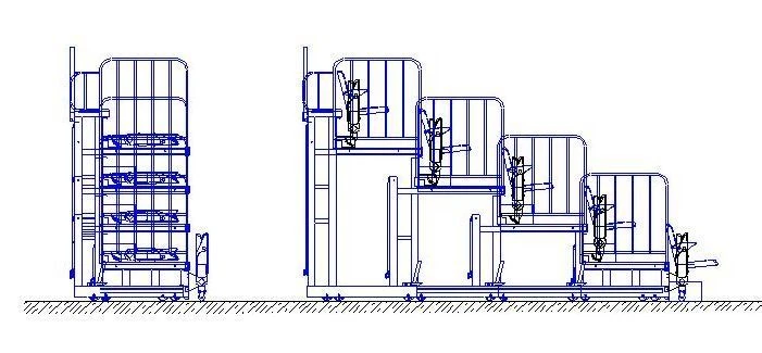 Electric Telescopic Grandstand for Space Optimization - TТЭП