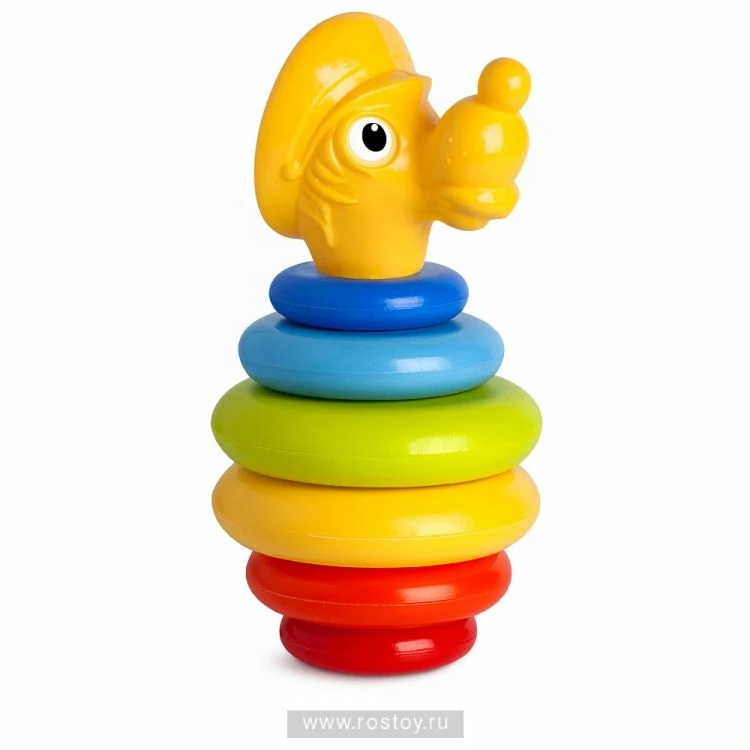 هرم صغير ملون مع حلقات - جرو الذئب