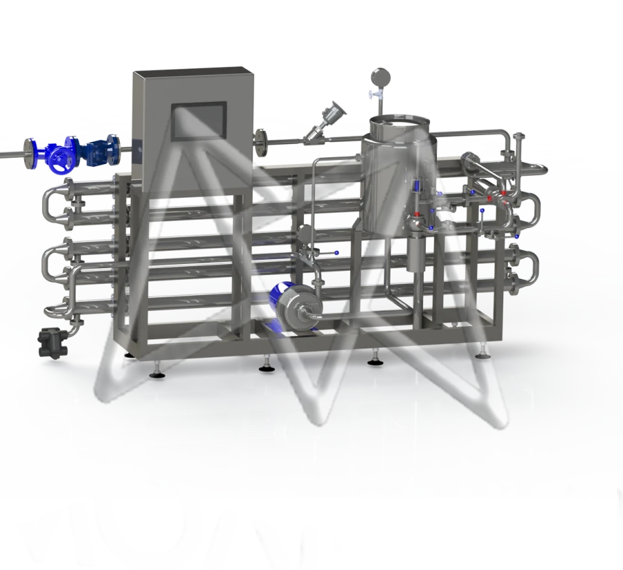 Tube Heat Exchangers for Rapid Heating and Pasteurization of Food Liquids P8-OUP, P8-OUT, P8-OLF-M, P8-OLF