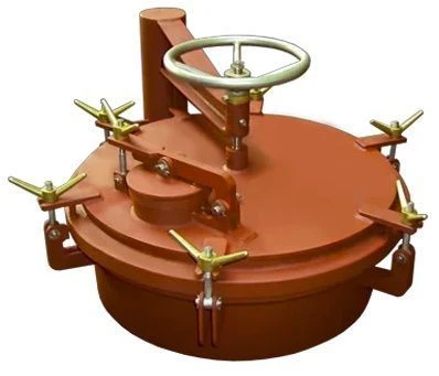 Steel Hatch for Cargo Tank with Butterfly Fasteners, 650x1150