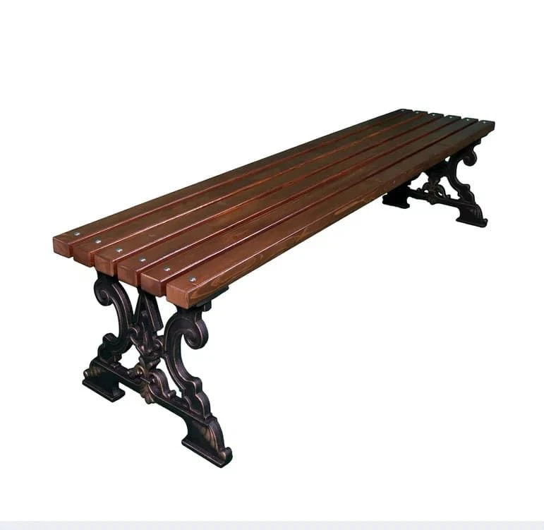Park Bench D-6 Model 76019 - Durable Cast Iron Design