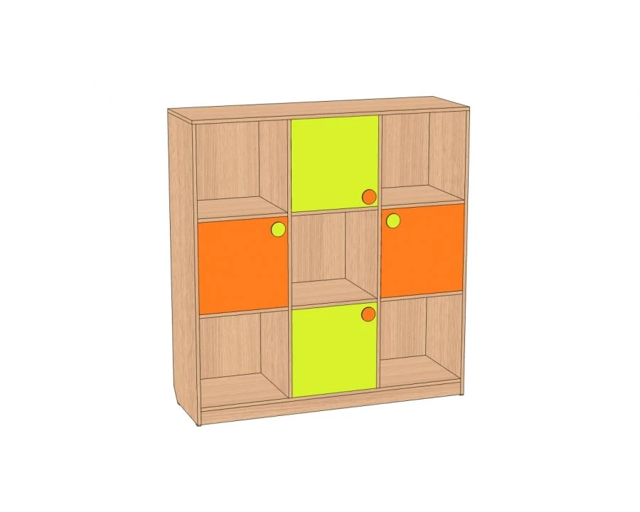 Children's Toy Storage Wall "Rubik's Cube" SI-KR9-F2