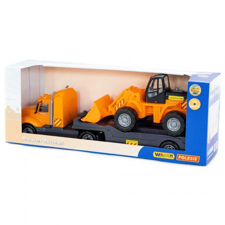 Mike Toy Car Trailer with Loader Tractor (Boxed) Model 55736