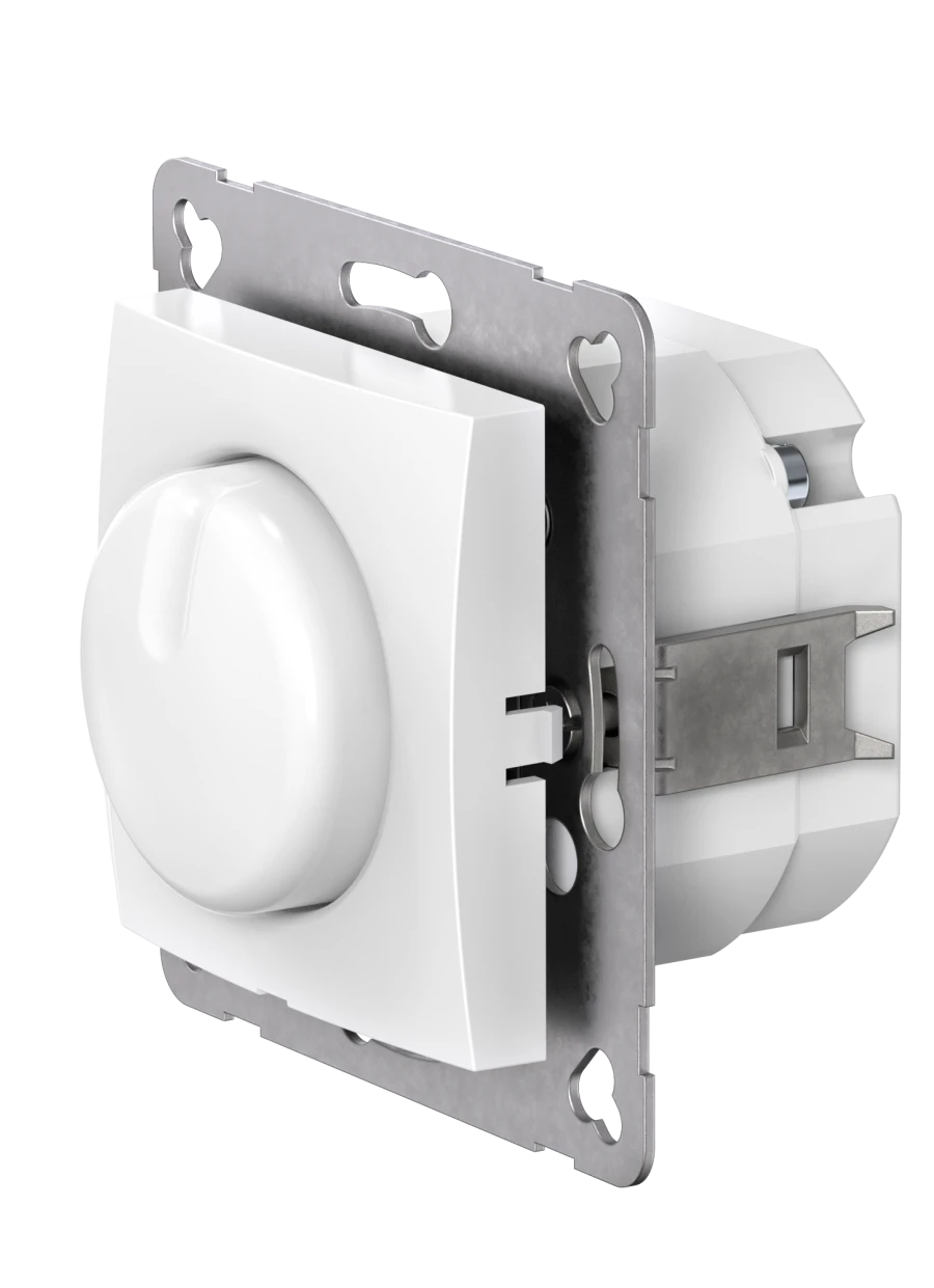 Caduceus Aling Prestige Dimmer Switch for LED 1-100W, 230V, Universal, White, Art. 60175.0