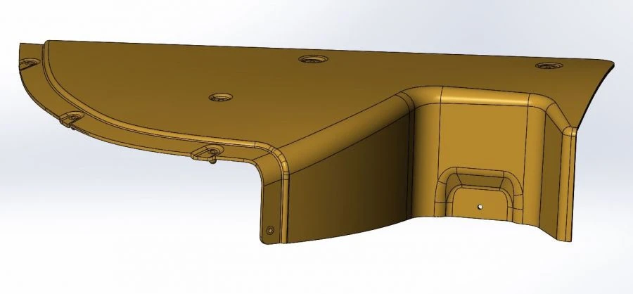 Right Front Console Cover for Tractor Cabin PD 2375.67.06.013